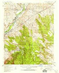 San Felipe Pueblo New Mexico Historical topographic map, 1:62500 scale, 15 X 15 Minute, Year 1954