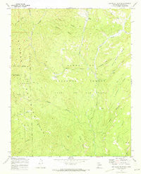 San Miguel Mountain New Mexico Historical topographic map, 1:24000 scale, 7.5 X 7.5 Minute, Year 1970