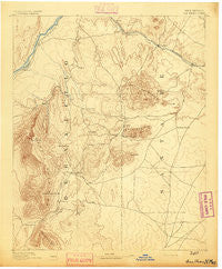 San Pedro New Mexico Historical topographic map, 1:125000 scale, 30 X 30 Minute, Year 1892