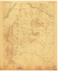 San Pedro New Mexico Historical topographic map, 1:125000 scale, 30 X 30 Minute, Year 1892