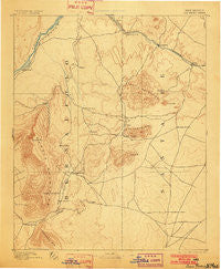 San Pedro New Mexico Historical topographic map, 1:125000 scale, 30 X 30 Minute, Year 1892