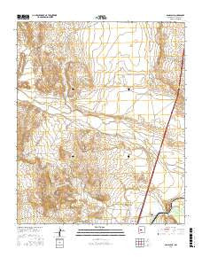 San Acacia New Mexico Current topographic map, 1:24000 scale, 7.5 X 7.5 Minute, Year 2017