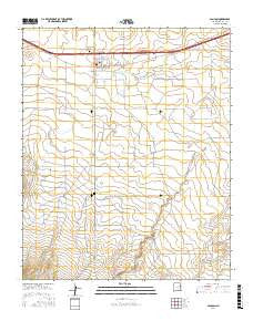 San Jon New Mexico Current topographic map, 1:24000 scale, 7.5 X 7.5 Minute, Year 2017