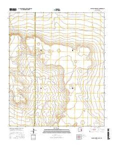 San Juan Mesa East New Mexico Current topographic map, 1:24000 scale, 7.5 X 7.5 Minute, Year 2017