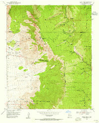Sandia Crest New Mexico Historical topographic map, 1:24000 scale, 7.5 X 7.5 Minute, Year 1954