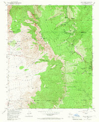 Sandia Crest New Mexico Historical topographic map, 1:24000 scale, 7.5 X 7.5 Minute, Year 1961