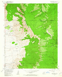 Sandia Crest New Mexico Historical topographic map, 1:24000 scale, 7.5 X 7.5 Minute, Year 1961