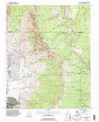 Sandia Crest New Mexico Historical topographic map, 1:24000 scale, 7.5 X 7.5 Minute, Year 1990