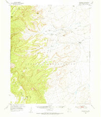 Sanostee New Mexico Historical topographic map, 1:62500 scale, 15 X 15 Minute, Year 1953