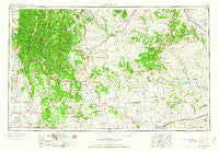 Santa Fe New Mexico Historical topographic map, 1:250000 scale, 1 X 2 Degree, Year 1954
