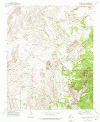 Sierra De La Cruz New Mexico Historical topographic map, 1:24000 scale, 7.5 X 7.5 Minute, Year 1972
