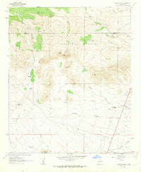 Sierra Fijardo New Mexico Historical topographic map, 1:24000 scale, 7.5 X 7.5 Minute, Year 1961