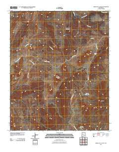 Sierra De La Cruz New Mexico Historical topographic map, 1:24000 scale, 7.5 X 7.5 Minute, Year 2010