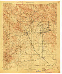 Silver City New Mexico Historical topographic map, 1:125000 scale, 30 X 30 Minute, Year 1909