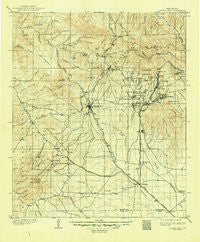 Silver City New Mexico Historical topographic map, 1:125000 scale, 30 X 30 Minute, Year 1909