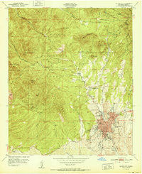 Silver City New Mexico Historical topographic map, 1:24000 scale, 7.5 X 7.5 Minute, Year 1951