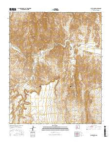 Silver Creek New Mexico Current topographic map, 1:24000 scale, 7.5 X 7.5 Minute, Year 2017