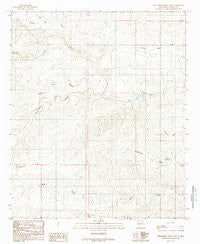 Sixteenmile Draw West New Mexico Historical topographic map, 1:24000 scale, 7.5 X 7.5 Minute, Year 1989