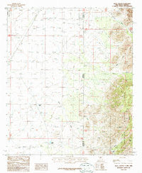 Skull Canyon New Mexico Historical topographic map, 1:24000 scale, 7.5 X 7.5 Minute, Year 1987