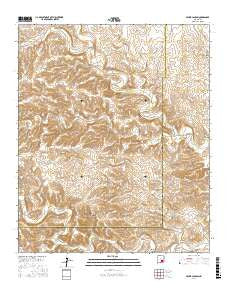 Skunk Canyon New Mexico Current topographic map, 1:24000 scale, 7.5 X 7.5 Minute, Year 2017