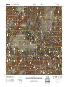 Slaughter Mesa New Mexico Historical topographic map, 1:24000 scale, 7.5 X 7.5 Minute, Year 2011