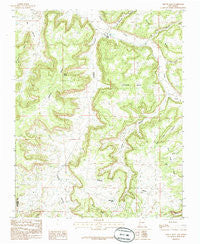 Smouse Mesa New Mexico Historical topographic map, 1:24000 scale, 7.5 X 7.5 Minute, Year 1985