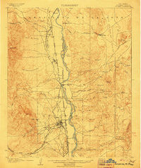 Socorro New Mexico Historical topographic map, 1:62500 scale, 15 X 15 Minute, Year 1906