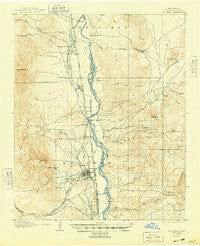 Socorro New Mexico Historical topographic map, 1:62500 scale, 15 X 15 Minute, Year 1906