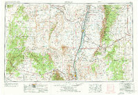 Socorro New Mexico Historical topographic map, 1:250000 scale, 1 X 2 Degree, Year 1954
