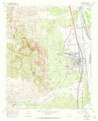 Socorro New Mexico Historical topographic map, 1:24000 scale, 7.5 X 7.5 Minute, Year 1959
