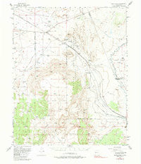 South Garcia New Mexico Historical topographic map, 1:62500 scale, 15 X 15 Minute, Year 1956