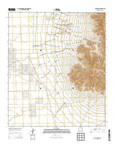South Peak New Mexico Current topographic map, 1:24000 scale, 7.5 X 7.5 Minute, Year 2013