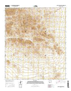 South Pyramid Peak New Mexico Current topographic map, 1:24000 scale, 7.5 X 7.5 Minute, Year 2017