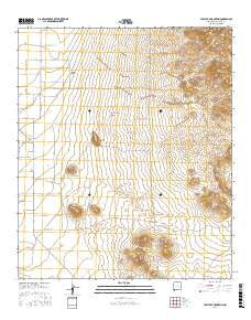 Table Top Mountain New Mexico Current topographic map, 1:24000 scale, 7.5 X 7.5 Minute, Year 2017