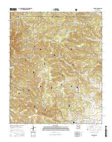 Tajique New Mexico Current topographic map, 1:24000 scale, 7.5 X 7.5 Minute, Year 2017