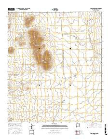 Tank Mountain New Mexico Current topographic map, 1:24000 scale, 7.5 X 7.5 Minute, Year 2017
