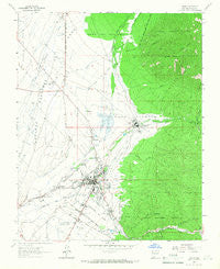 Taos New Mexico Historical topographic map, 1:24000 scale, 7.5 X 7.5 Minute, Year 1964