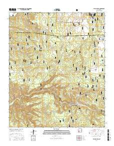Taylor Peak New Mexico Current topographic map, 1:24000 scale, 7.5 X 7.5 Minute, Year 2017