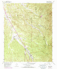 Tesuque New Mexico Historical topographic map, 1:24000 scale, 7.5 X 7.5 Minute, Year 1953
