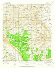 Texas Hill New Mexico Historical topographic map, 1:62500 scale, 15 X 15 Minute, Year 1943