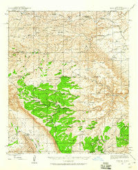 Texas Hill New Mexico Historical topographic map, 1:62500 scale, 15 X 15 Minute, Year 1943