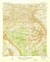 Texas Hill New Mexico Historical topographic map, 1:62500 scale, 15 X 15 Minute, Year 1945