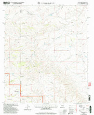 Texas Hill New Mexico Historical topographic map, 1:24000 scale, 7.5 X 7.5 Minute, Year 2001