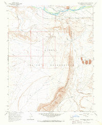The Hogback North New Mexico Historical topographic map, 1:24000 scale, 7.5 X 7.5 Minute, Year 1966