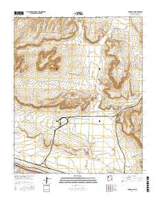 Thoreau NE New Mexico Current topographic map, 1:24000 scale, 7.5 X 7.5 Minute, Year 2017