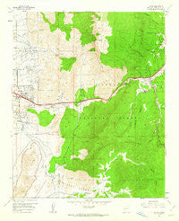 Tijeras New Mexico Historical topographic map, 1:24000 scale, 7.5 X 7.5 Minute, Year 1961