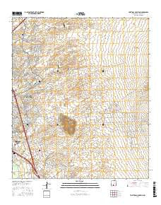 Tortugas Mountain New Mexico Current topographic map, 1:24000 scale, 7.5 X 7.5 Minute, Year 2017