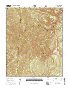 Truchas Peak New Mexico Current topographic map, 1:24000 scale, 7.5 X 7.5 Minute, Year 2017