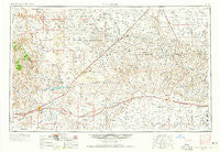Tucumcari New Mexico Historical topographic map, 1:250000 scale, 1 X 2 Degree, Year 1954