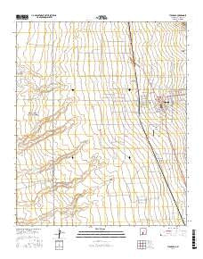 Tularosa New Mexico Current topographic map, 1:24000 scale, 7.5 X 7.5 Minute, Year 2017